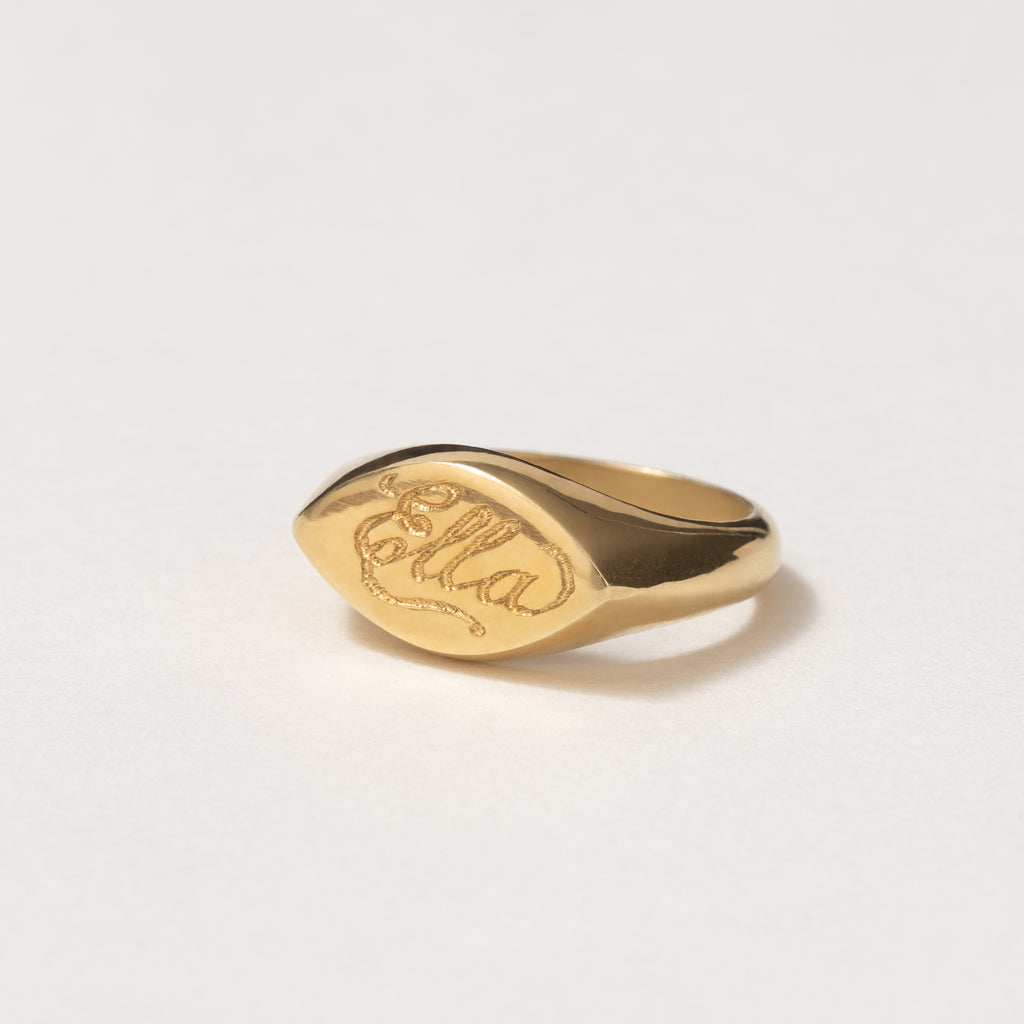 Marquise Signet Ring