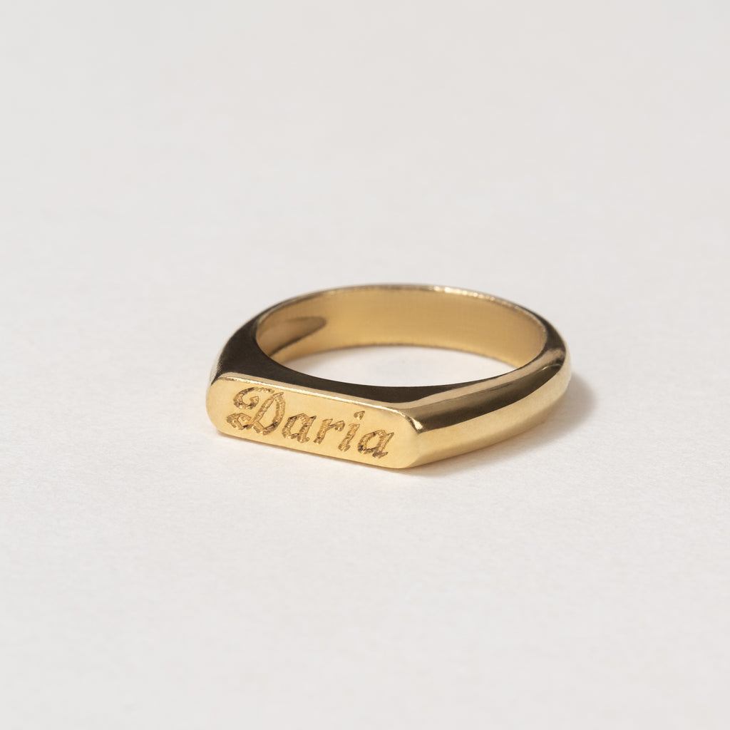 Slim Signet Ring