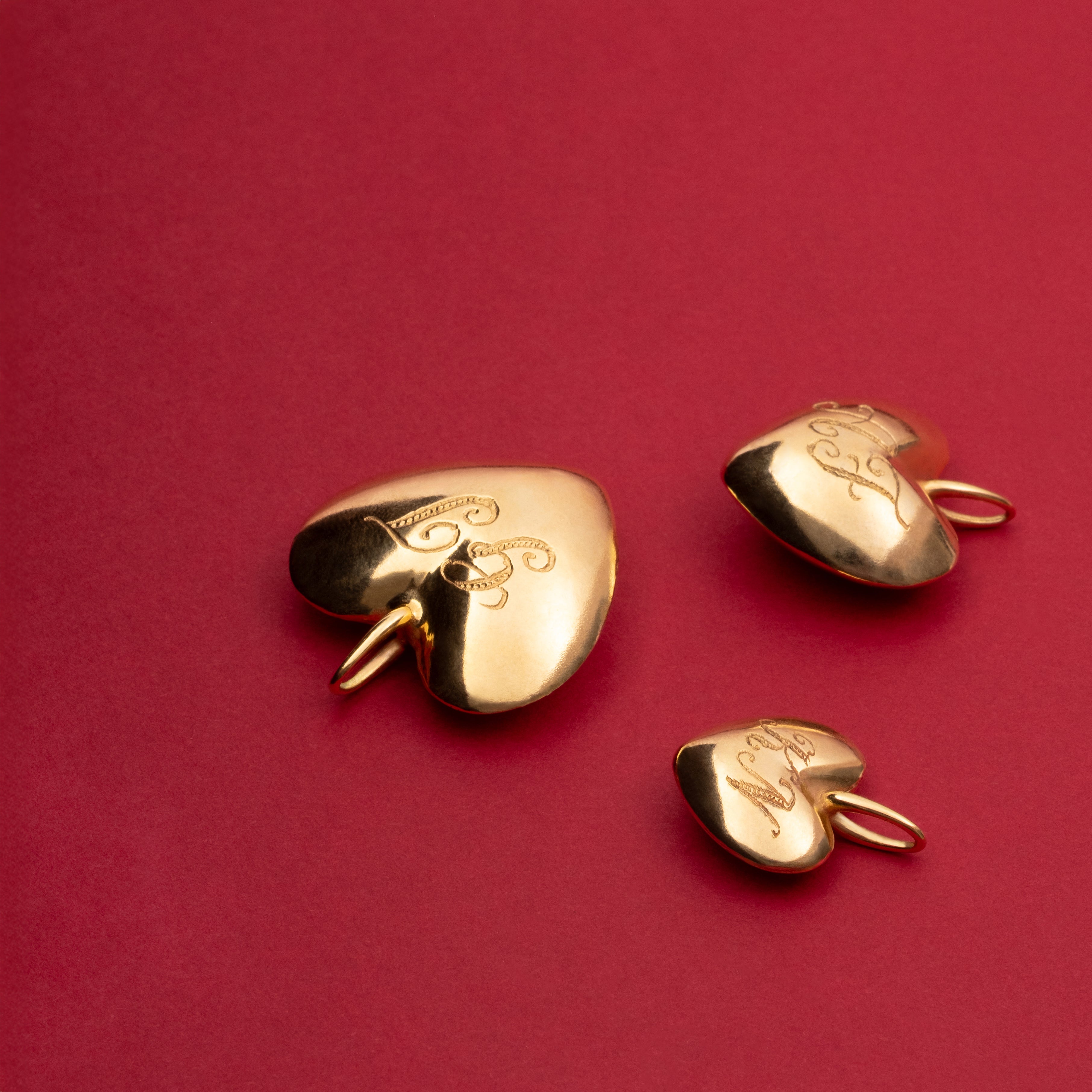 9k Gold Heart Pandent